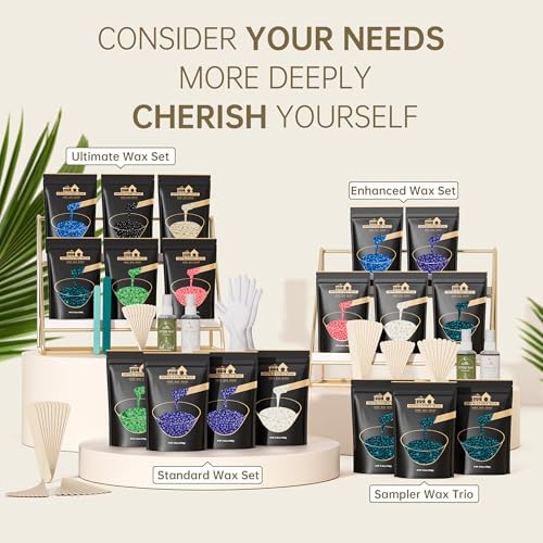 Lifestance Brazilian Bikini Wax Beads | Rose | 300g Hard Wax for Hair Removal on Face, Body, Legs - Pearl Beads for Waxing Warmers