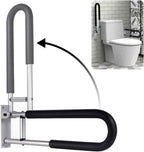 Handicap Grab Bars Rails 23.6 Inch Toilet Handrails Bathroom Safety Bar Hand Support Rail Handicapped Handrail Accessories for Seniors Elderly (24inch)