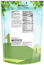 Food to Live Organic Cacao Paste Wafers, 8 Ounces - Non-GMO Cacao Liquor, Wafers and Bars, Pure, Unfiltered, Unrefined, Keto, Vegan, Bulk, Rich in Dietary Fiber, Copper, and Manganese, Sirtfood