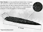 Amazing Gemstone Black Obsidian Arrowhead, Crystal and Healing Stone Flint Rock Arrow Head - 5 to 6 Arrowheads for DIY Project Craft Point Jewelry Making