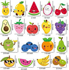 36PCS Fruit Party Cupcake Toppers Watermelon Lemon Strawberry Cake Decorations Tropical Summer Cupcake Toppers for Tutti Frutti Fruit Theme Birthday Party Supplies