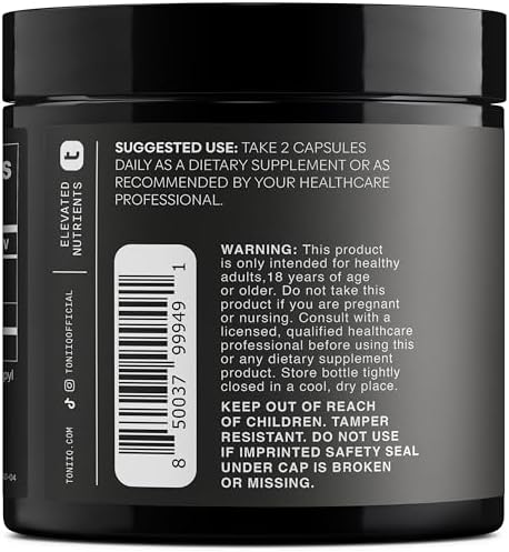 Toniiq Ultra High Purity Fisetin 500mg - 98%+ Higly Purified & Bioavailable Fisetin Supplement with MCT Oil for Absorption - Third-Party Tested Senolytic Supplements for Aging Support - 60 Capsules