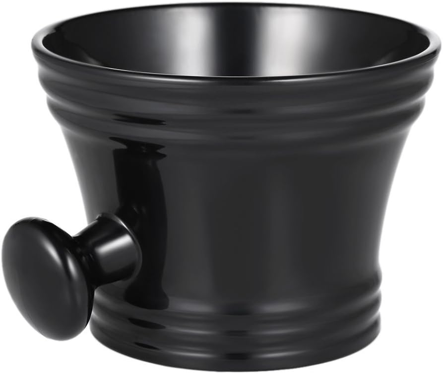 Shaving Mug Anself Man's Plastic Shaving Bowl with Handle Soup Bowl Barber Cleaning Soup Cup for Razor