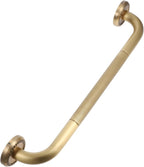 Elderly Shower Grab Bar Handle Antique Brass Non-Skid Safety Handrail for Bathtub and Shower Wall-Mounted Bathroom Support for Seniors Easy Installation