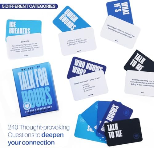 Why Don't We - 240 Conversation Starters for Couples - Get to Know Each Other Better. Fun Conversation Game for Couple, Card Games, Games for Date Night