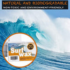 EHOMEA2Z Surf Wax Warm Tropical Hot High Performance All Natural Bump Mango Scent Surfwax Surfing Surfboard Skimboard Water Sticky
