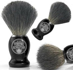 Viking Revolution Badger Hair Shaving Brush- Shave Brush for Wet Shave Using Shaving Cream & Soap- Best Shave of Your Life for Safety Razor, Double Edge Razor, Straight Razor or Shaving Razor