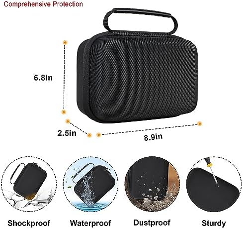 Elonbo Carrying Case for OMRON Evolv Bluetooth Wireless Upper Arm Blood Pressure Monitor, for OMRON Evolv BP7000 Portable One-Piece BP Monitor Storage Holder, Black