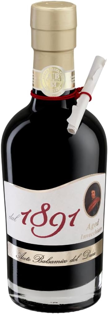 ACETO BALSAMICO DI MODENA DEL DUCA Since 1891 AGED Italian Balsamic Vinegar, IGP certified, Imported from Italy, 8.4fl oz (250ml) bottle - Pack of 1