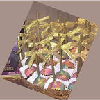 Weststone Brown Gold - 50pcs 6" (150mm) x 4.5mm Plastic Lollipop Sticks for Cake Pops or Lollipop Candy
