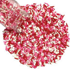 Sentovac Valentine Sprinkles Red Pink White Heart Jimmies Sprinkles Mix Edible for Cake Decorating Candy Cupcake Cake Topper Cookie Baking Decorations Wedding Supplies