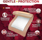 FRESINIDER Silicone Foam Dressing with Adhesive Border – Wound Dressing Bandage – Silicone Foam Pad – Pack of 10 – 4 x 4 Inches Large Waterproof Bandages – Self Adhesive Wound Care and Dressings