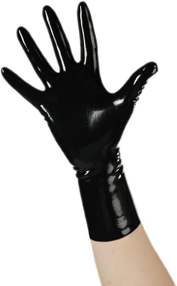 Rubber Secrets Short Latex Mixed Toes Wrist Gloves