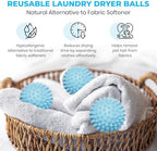 Handy Laundry Reusable Laundry Dryer Balls - A Natural Alternative to Fabric Softener, Reduce Drying Time and Save on Energy, Soft Fluffy Clothes, Fewer Wrinkles, Less Static Cling (Pack of 4)