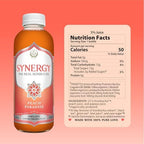 SYNERGY The Real Kombucha - Peach Paradise - 16 fl oz Bottle - Raw Probiotic Drink for Gut Health and Immune Support