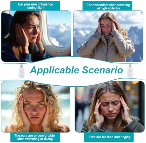 Eustachian Tube Unclogger - Ear Pressure Relief Device - Balanced Ear Pressure Safely & Naturally - Eustachian Tube Exerciser