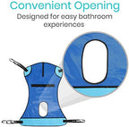 Vive Patient Lift Sling with Opening (400lb Capacity) - Lifting Aid Straps for Transfer - Commode Chair for Hydrolic Medical Full Body Device for Elderly, Bariatric, Nursing, Caregiver - Mesh Support