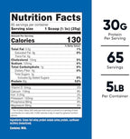 Nutricost Grass-Fed Whey Protein Isolate (Unflavored) 5LBS - rBGH Free, Non-GMO & Gluten Free