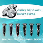 New Upgrade SH90 Replacement Shaver Heads Compatible with Philips Norelco Series 9000 (S9000) Shavers Replacement Heads (SILVER(2pcs))