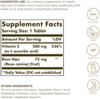 Solgar, Vitamin C 500 Mg with Rose Hips Tablets, 100 Count