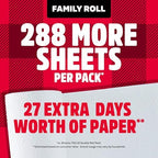 Brawny Tear-A-Square 3-Ply Paper Towels, 12 XL Family Rolls = 30 Regular Rolls, Strong, Absorbent, and Durable with 3 Sheet Sizes (Quarter, Half, Full)