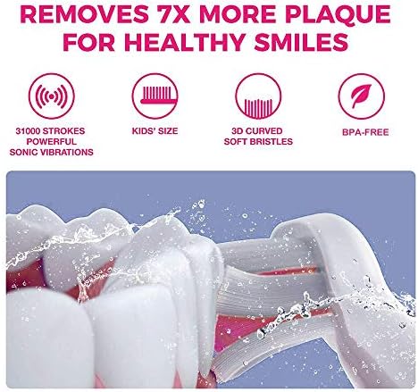 Vekkia Kids Electric Toothbrush and Replacement Heads Purchased Together