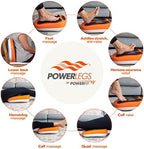 Power Legs Electric Foot Massager Machine with Remote Control, Adjustable Speed, Vibration - Calf Massager - Feet Massager for Neuropathy Pain Relief, Plantar Fasciitis, Leg Blood Circulation (Orange)