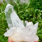 Crystal Stone Home Decor Natural White Quartz Crystal Cluster, Home Decoration(480-500g)