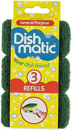 3 x Caraselle Dishmatic Refill Sponges