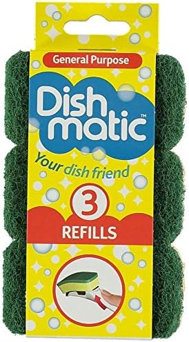 3 x Caraselle Dishmatic Refill Sponges