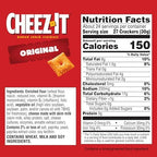 Cheez-It Cheese Crackers, Baked Snack Crackers, Lunch Snacks, Party Size, Original, 25oz Box (1 Box)