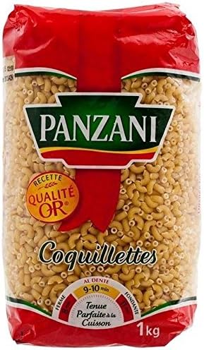 Panzani Coquillettes Pasta 1kg - Pack of 2