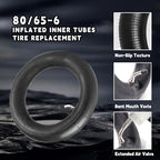 80/65-6 Scooter Inner Tube, 255x80 10x2.5 Inner Tube, 10 inch Tire, for Nanrobot D4/D5/D6+/Apollo Pro/Kugoo Kirim M4 Pro/Varla Eagle One/Kaabo Wolf Warrior/Mantis 10 Electric Scooter (2 Pack)