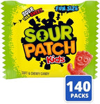 SOUR PATCH KIDS Soft & Chewy Candy, Bulk Candy, 140 Snack Packs