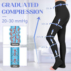 Medical Compression Pantyhose for Women & Men, 20-30mmHg Compression Stockings