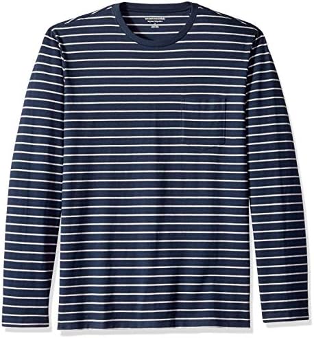 Amazon Essentials Men's Regular-Fit Crewneck Long-Sleeve T-Shirts