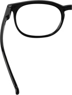 (Must Buy Both Eye) Black-Left Eye +1.00 Reading Glasses Different Strength Each Eye Retro Readers