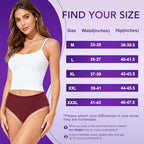 High Leak Proof Underwear, Period Underwear for Women, Cotton Panties Washable& Reusable, Breathable Briefs