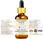 Greenwood Essential Pure Pumpkin Seed Oil (Cucurbita pepo) with Glass Dropper Cold Pressed 5ml (0.16 oz)