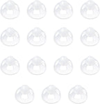 Hearing Aid Ear Piece Open Domes Transparent Soft Silicone Comfortable Ear Tips Invisible 15PCS 12mm/54(15PCS 6mm)