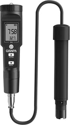 Dissolved Oxygen Meter with ATC, 0-40.00 mg/L Measurement Range, DO Meter with Electrode Filling Fluid and Anaerobic Water Calibration Powder (No Backlight)