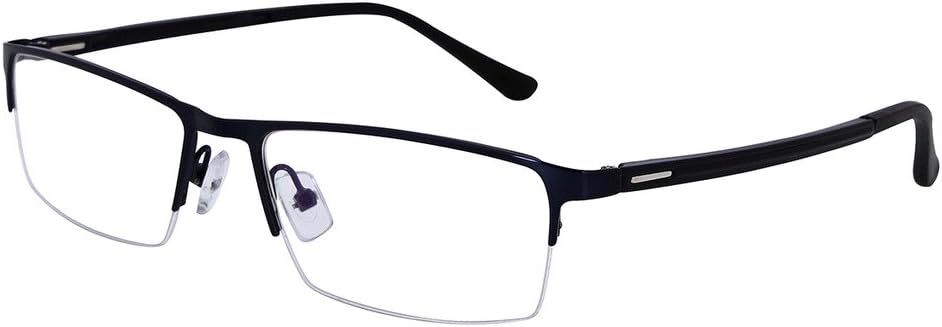 Mens Womens Everyday Use Metal Frame Half Rim Unisex Reading Glasses