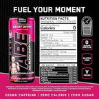 All Black Everything Performance Energy Drink | Zero Calories, Sugar Free | 200mg Caffeine | Beta Alanine & Citrulline | Pre-Workout Sport Drink for Men & Women | Baddy Berry | 12 Pack