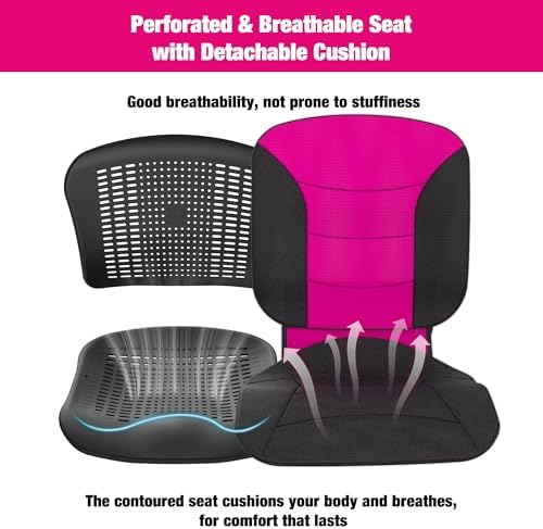 Wheelchairs for Adults Ergonimic Transport Chair Lightweight Foldable with Telescopic Handle 11-inch Big Wheels for All Terrains Travel Wheelchair with Removable Cushion