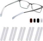 Glasses Ear Cushion, Non Slip Soft Silicone Eyeglass Ear Cushions, Anti-Slip Comfort Eyeglasses Temple Tips Sleeve Retainer, Comfort Eye Glass Ear Grips, Glasses Accessories (5 White Pairs)