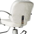 Betty Dain Salon Chair Cover, Protects Chair Upholstery from Stains, Chemicals, Moisture, and Wear, Round Shape, One Size Fits Most, Durable Vinyl, Clear