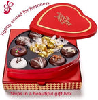 Gluten Free Palace Heart Shaped Tin – Assorted Gluten Free Chocolate Covered Cookies & Premium Milk Chocolate – Gourmet Gift Box for Family, Friends, Colleagues, & Adults