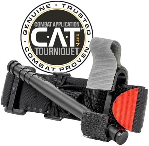 North American Rescue C-A-T Combat Application Tourniquet (Black) NAR Genuine Gen 7 CAT Gray Time-Stamped Military Issued (30-0001)