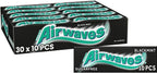 Wrigley Airwaves Black Mint Menthol Sugar Free Chewing Gum 10 Pellets (pack Of 30)