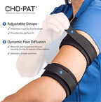Cho-Pat Bicep/Tricep Cuff, Compression Brace for Bicep/Tricep Tendonitis, Weight Lifting Strains, and Inflammation, Medium